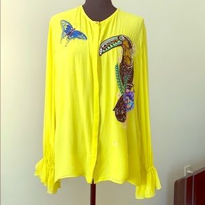 Roberto Cavalii Sequin Detail Blouse